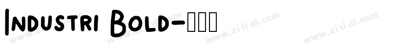 Industri Bold字体转换